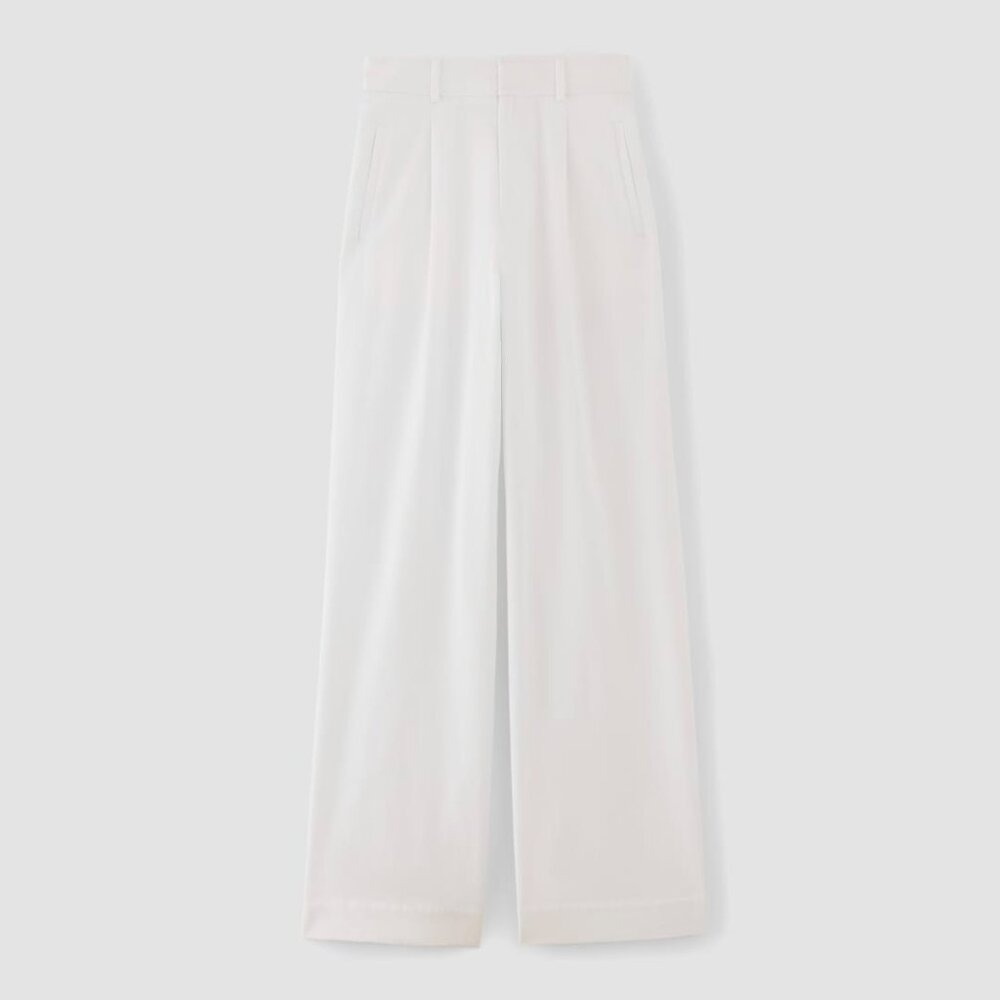 NWT Everlane Draper Pleated Pant in Buttersmooth size 12 inseam 30